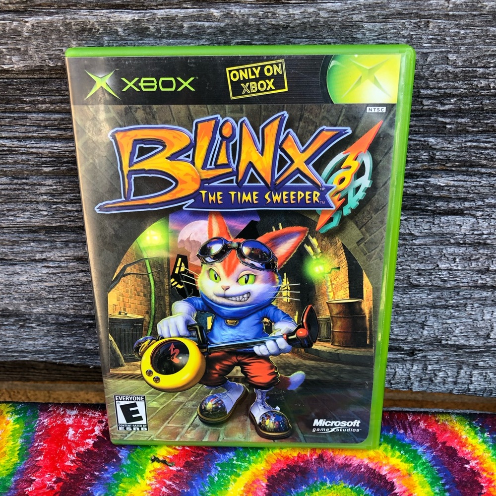 Blinx The Time Sweeper for Xbox-Green case ©️2002